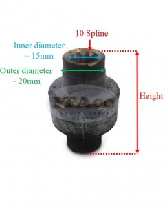 Boat Motor Propeller Prop Bush Bushing 58120-93700 58120-93701 for Suzuki Marine Outboard DT DF 8HP 9.9HP 15HP 2/4 stroke Engine