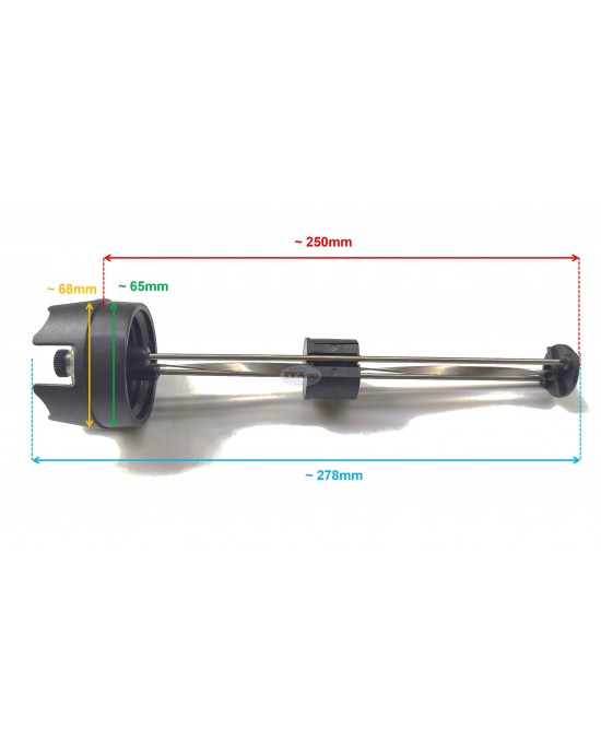 Boat Motor Fuel Gauge Cap Assembly For Nissan Tohatsu Suzuki Yamaha Honda Mercury Mercruiser Quicksilver Outboard Fuel GAUGE CAP Assembly For 10 in Deep Fuel Tank Engine