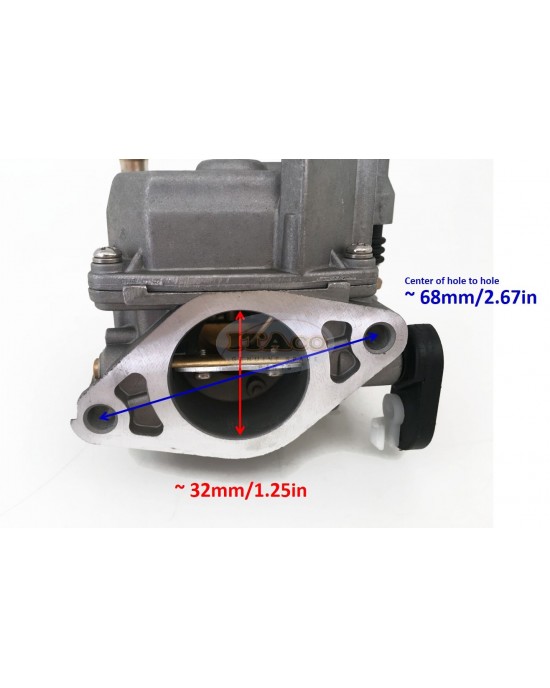 Boat Motor Carbs Carburetor Assy 66M-14301-11 66M-14301-00 66M-14301-11 66M-14301-00 for Yamaha 4-stroke 15hp F15 Outboard Motors