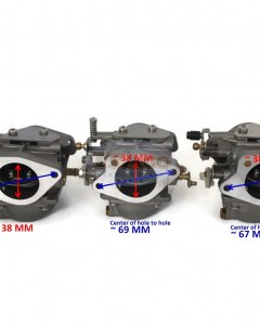 Boat Motor Complete 3 Carburetor Carb Assy for Yamaha Parsun Outboard 60HP E60 T60 2 stroke Engine 6K5-14301 6K5-14302 6K5-14303