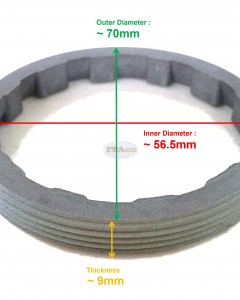 Boat Motor Clamp Nut 664-45384-02 01 00 for Yamaha Outboard Lower Casing Drive C 20HP 30HP 25HP 2 stroke Engine