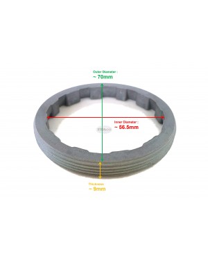 Boat Motor Clamp Nut 664-45384-02 01 00 for Yamaha Outboard Lower Casing Drive C 20HP 30HP 25HP 2 stroke Engine