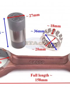 Boat Motor Connecting Rod Kit Assy 6K5-11650 6K5-11651 Crank Pin Bearing For Yamaha Outboard 60HP 70HP E 60 Engine