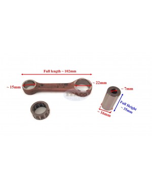 Boat Motor Connecting Con Rod Kit Crank Pin & Bearing Assy 6L5-11651 6L5-11650-00 for Yamaha Outboard 3HP 3 A M 2 stroke Engine