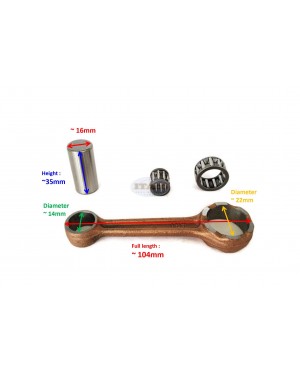 Boat Motor Connecting Con Rod Kit 309-00040-0 813269 813271 Crank for Tohatsu Nissan Mercury Quicksilver Outboard M NS 2.5HP 3.5HP 2 stroke Engine
