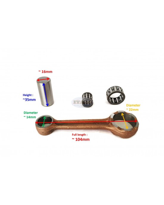 Boat Motor Connecting Con Rod Assy Crank Pin 115512 115522 for Johnson Evinrude OMC BRP Outboard 2-3.5hp 2 stroke Engine