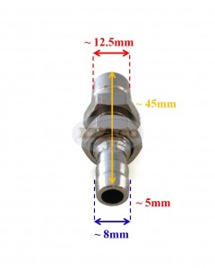 Boat Motor Fuel Connector w/ Nut 346-70260-1M, 346702600M, 332702610M Male Engine for Tohatsu Nissan Outboard Engine