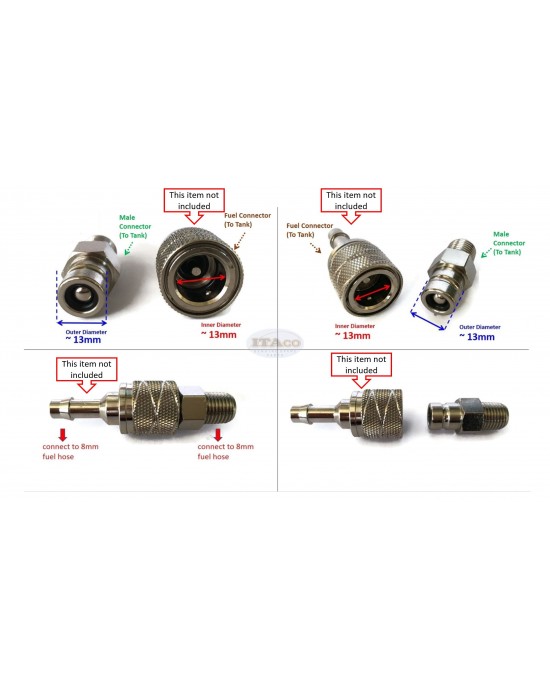 Boat Motor 65740-95500 65720-95500 65720-95512 Tank Metal Plug Connector For Suzuki Outboard Boats 2/4 stroke Engine
