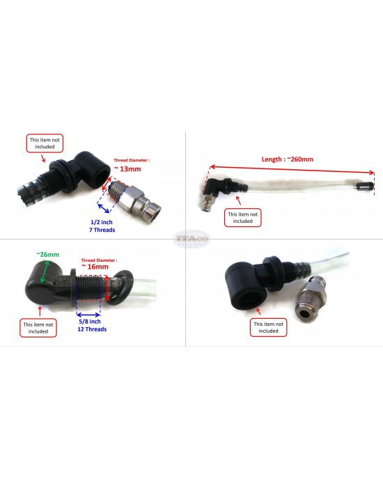 Boat Motor 65740-95500 65720-95500 65720-95512 Tank Metal Plug Connector For Suzuki Outboard Boats 2/4 stroke Engine