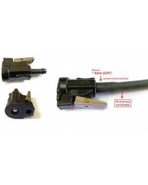 Boat Motor Fuel Connector 6MM 1/4" replaces Yamaha Johnson Evinrude OMC Parsun Makara Outboard Engine