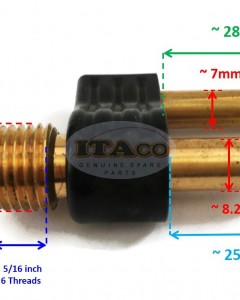 Boat Motor Moeller Marine Fuel Fitting Tank NPT 1/4" Male Connector For Mercury Mariner Mercruiser Marine Outboard Male, Two Prong Clip Style,1998 and Newer Motor Engines