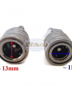 Boat Motor 2x Socket Fuel Line Connector 8MM 5/16" For Suzuki Sierra Chrylser Outboard 65750-98505 65750-95500 95510 18-8062 Engine