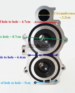 Boat Motor Cylinder Cyl Cover Head with Plug 3B2B01001 3K9B01001 T8-05000200 For Tohatsu Nissan Parsun Outboard T 8HP 9.8HP 2 stroke Engine
