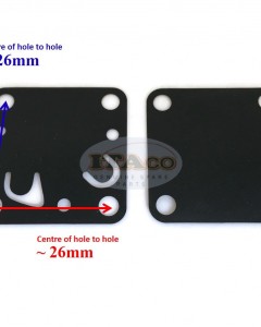 Boat Motor 2 pcs 6E0-24411 6E0-24471 Diaphragm Intake Carburetor Gasket for Yamaha Outboard 4HP 5HP Sierra 18-7389, Sierra 18-7834 2 stroke Engine
