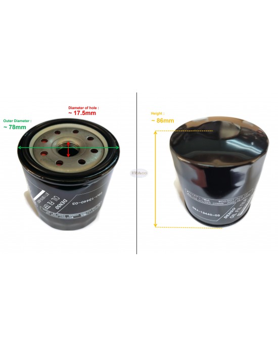 Boat Motor Oil Filter 69J-13440-01 02 03 04 For Yamaha Outboard F150-F250 Watercraft Jet-ski Engine Boat Motor Oil Filter 69J-13440-01 02 03 04 For Yamaha Outboard F150-F250 Watercraft Jet-ski Engine