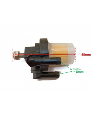 Boat Made Fuel Filter Assy 8MM 15410-87D01 15410-87D00 87D02 Compatible for Suzuki Outboard DT 150HP 175HP 200HP 225HP 2-stroke Engine
