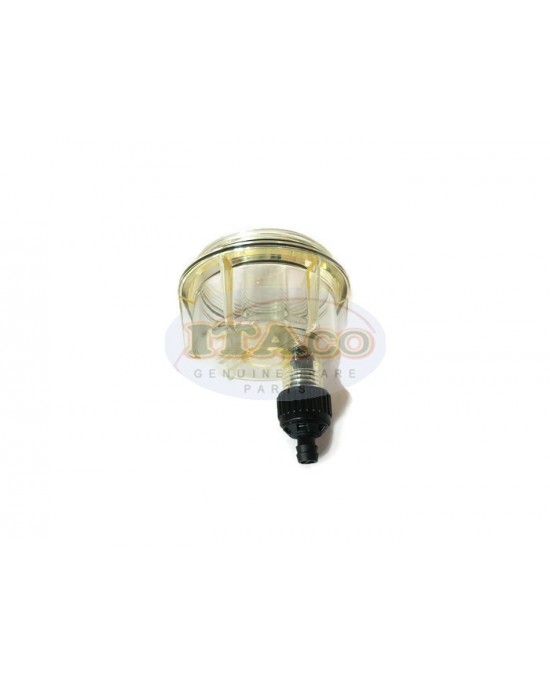 Boat Motor Clear Fuel Filter Bowl & Drain Bowl & Drain Valve Assembly Racor Style Sierra 18-7922 Suits Fuel Filter Water Separator Johnson Evinrude OMC Boat Marine Outboard Suzuki 99105-20004 Engine