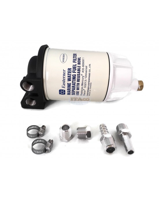 Boat Motor Fuel Filter Marine Fuel Water Separator Mercury/Yamaha Johnson OMC Outboard 35-60494-1 S3123 10 Micron 11/16" Engine