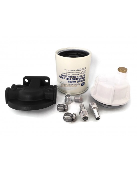 Boat Motor S3213 Fuel Filter Water Separator Kit Clear Bowl & Drain For Mercury Mercruiser Quicksilver Outboard 35-60494-1 Marine Engine