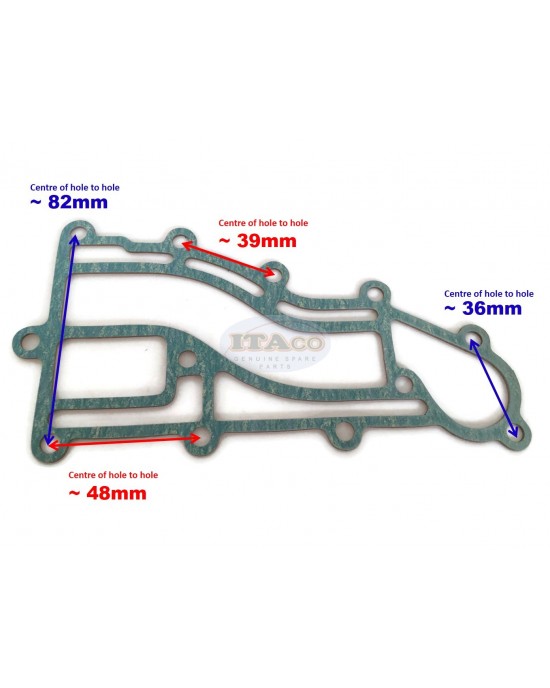 Boat Exhaust Cover Gasket 14151-93912 93911 93901 For Suzuki Outboard 9.9hp 15hp Motor 2-stroke Boat Exhaust Cover Gasket 14151-93912 93911 93901 For Suzuki Outboard 9.9hp 15hp Motor 2-stroke