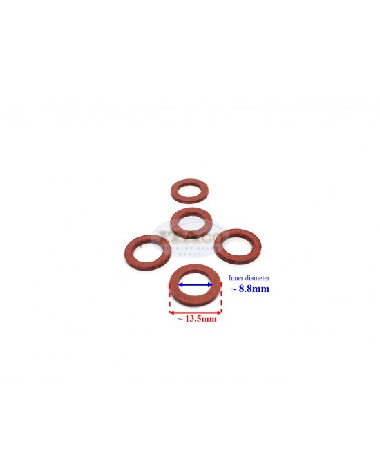 Boat Motor 5 pcs Fribe Washer Seal 1J2-14398-00 Gasket for Yamaha Parsun Outboard 2HP - 300HP 2/4 stroke Engine Boat Motor 5 pcs Fribe Washer Seal 1J2-14398-00 Gasket for Yamaha Parsun Outboard 2HP - 300HP 2/4 stroke Engine