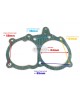 Boat Motor Intake Manifold Gasket 350-02105-0 1 2 3 8036634 803663029 for Tohatsu Nissan Mercury Quicksilver Marine Outboard NS M 9.9HP-18HP D2 E2 2-stroke Engine