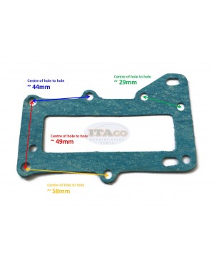 Boat Motor 3B2-02305-2 0 M 27 80366314 Exhaust Cover Gasket for Tohatsu Nissan Mercury Quicksilver Parsun Marine Outboard T M 8hp 9,8hp 2-stroke Engine