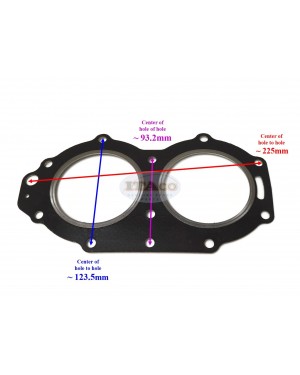 Boat Motor Original OEM Japan Cylinder Head Gasket 66T-11181-A2 A1 A3 00 T40-05000002 Yamaha Parsun Outboard Enduro E 40HP T40HP 2-stroke Engine