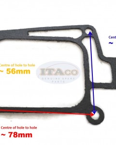 Boat Motor 676-41133-A1 676-41133-A0 0 Gasket Exhaust Manifold for Yamaha Outboard E K 40 40HP 2-stroke Engine