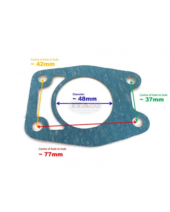 Boat Motor 679-44316-00 A0 T36-03000019 Gasket Water Pump for Yamaha Parsun Makara Outboard 2-Stroke Engine