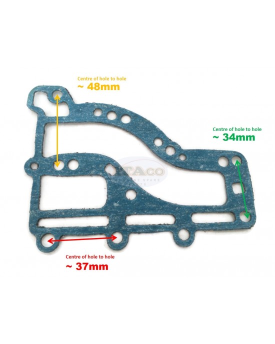 Boat Motor 682-41112-00 A0 A1 Gasket Exhaust Inner Cover for Yamaha Outboard 9.9HP 15HP 2/4-Stroke Engine