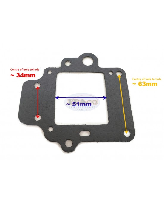 Boat Motor For Yamaha # 682-41133-A1 01 Exhaust Tuner Gasket Outboard 9.9HP 15HP 2 stroke Engine Boat Motor For Yamaha # 682-41133-A1 01 Exhaust Tuner Gasket Outboard 9.9HP 15HP 2 stroke Engine