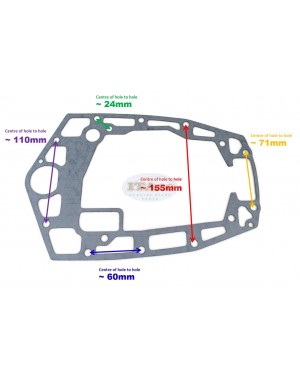 Boat Motor For Yamaha 688-45114-A1 01 T85-02010008 Gasket Upper Casing Parsun Makara Outbaord 75hp 80hp 85hp 90hp 2-stroke Marine Engine