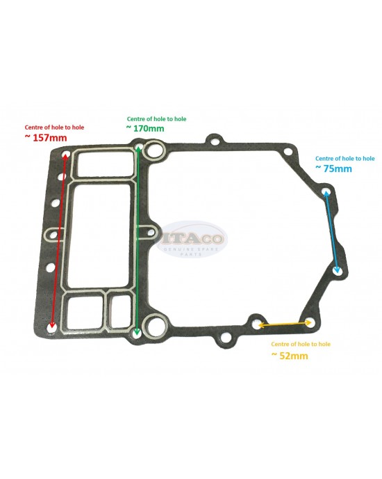 Boat Motor Upper Casing Gasket 6E5-45113-A0 02 for Yamaha Outboard 115HP 115 115ET 2 stroke Engine