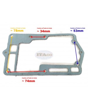 Boat Motor 6G1-45113-A1 A0 00 Gasket Upper Casing for Yamaha Outboard 6HP 8HP C 2cyl 2-stroke Engine