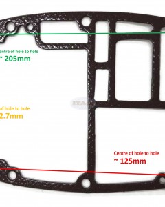 Boat Motor 6H3-45113-A0 A1 00 Upper Gasket Casing Iron for Yamaha Outboard C 50HP 60HP 70HP Engine