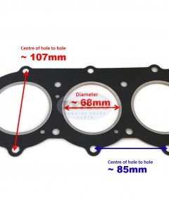 Boat Motor Cylinder Head Gasket 6H4-11181-A2 A1 A0 1 6H4-11181-00 for Yamaha Outboard Pro P 40HP 50HP 3 cylinder 2-stroke Engine
