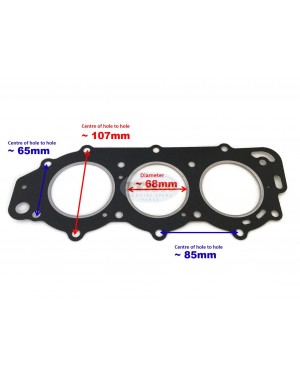 Boat Motor Cylinder Head Gasket 6H4-11181-A2 A1 A0 1 6H4-11181-00 for Yamaha Outboard Pro P 40HP 50HP 3 cylinder 2-stroke Engine