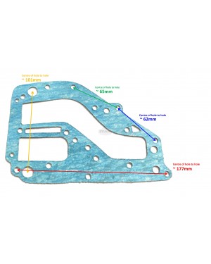 Boat Motor 6K8-41122-A1 Gasket Exhaust Inner Cover for Yamaha Outboard 2-Stroke 25HP 30HP E25A E30HMH Engine