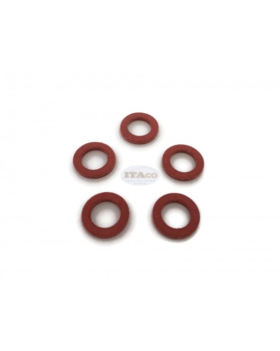 Boat Motor 5x Fribe Washer 90430-08020 Gasket Seals for Yamaha Parsun Tohatsu Nissan Mercury Mariner Outboard Motor Engine