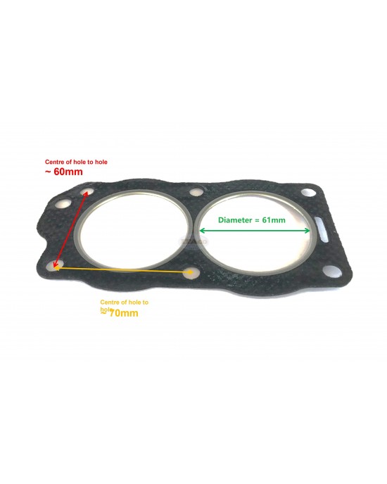 Boat Motor Cylinder Head Gasket 338222 0338222 778195 0778195 879004 for Johnson Evinrude OMC BRP Outboard 9.9 - 15HP 2-stroke 1993-2006