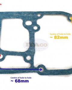 Boat Outboard Powerhead Exhaust Housing Gasket 0325721 325721 18-2907 802289 for Johnson Evinrude OMC Mercury Outboard 9.9HP 15HP 2 Stroke Marine Motor Engine