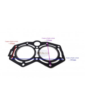 Boat Motors 346-01005-2 1 0M 27-8129391 Cylinder Head Gasket for Tohatsu Nissan Outboard M NS 25HP 30HP Mercury Mercruiser Quicksilver 8129391 Cyl 2-Stroke Motor Engine
