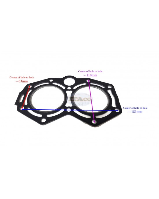 Boat Motors 346-01005-2 1 0M 27-8129391 Cylinder Head Gasket for Tohatsu Nissan Outboard M NS 25HP 30HP Mercury Mercruiser Quicksilver 8129391 Cyl 2-Stroke Motor Engine