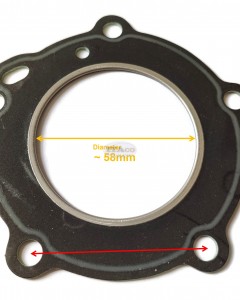 Boat Engine Cylinder HEAD GASKET 812939 For Mercury Mercruiser Tohatsu Nissan Outboard 4HP 5HP 369-01005 Engine