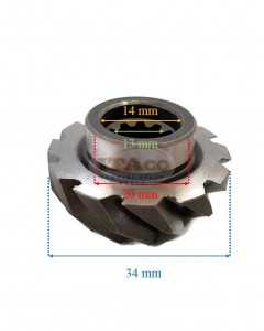 Boat Motor Pinion Gear 57311-93910 57311-90L00 For Suzuki Outboard DT15 DT9.9 DF 15HP 9.9HP 12T 2/4 stroke Engine