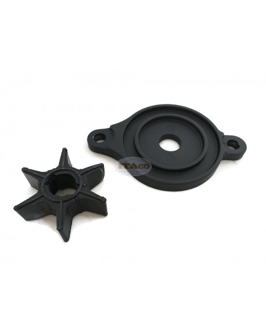 Boat Motor Water Pump Impeller & Cover Plate for Johnson Evinrude Outboard 0114812 0114997 Marine Engine