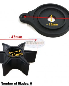 Boat Motor Impeller & Gearcase Head Plate 309-65021 S60101 For Tohatsu Nissan Outboard 2/4 stroke Engine