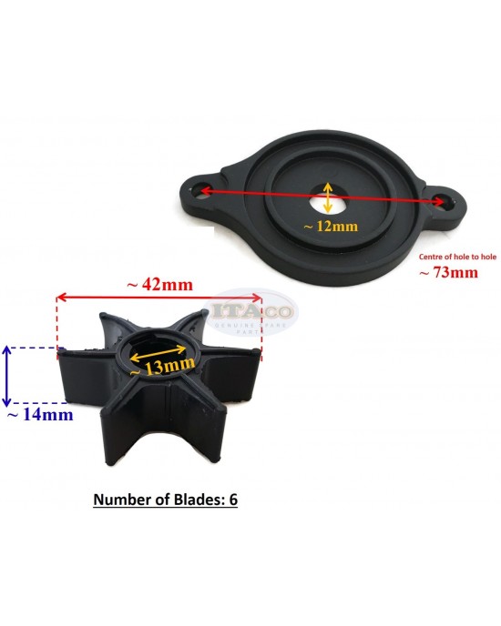Boat Motor Impeller & Gearcase Head Plate 309-65021 S60101 For Tohatsu Nissan Outboard 2/4 stroke Engine Boat Motor Impeller & Gearcase Head Plate 309-65021 S60101 For Tohatsu Nissan Outboard 2/4 stroke Engine