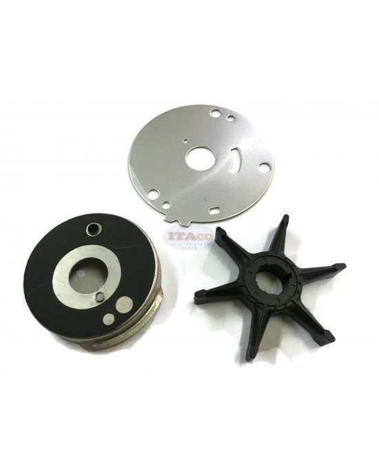 Boat Motor Outer Plate Insert Cartridge Water Pump Impeller 689-44352 689-44323 689-W4432 for Yamaha Outboard 20HP 25HP- 30HP 2/4 stroke Boat Engine